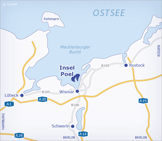 Karte Anfahrt Insel Poel Karte Anfahrt Insel Poel